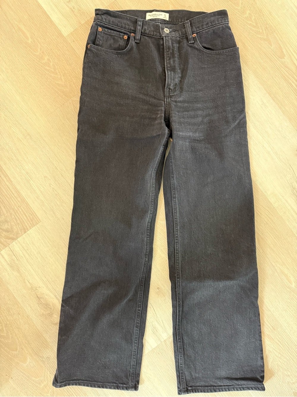 Abercrombie & Fitch Women's Straight Black Jeans